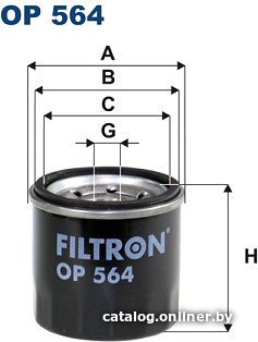 Масляный фильтр Filtron OP 564