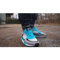 Кроссовки Adidas ZX 850 серый-голубой (D65236)