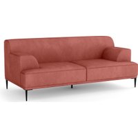 Диван Олмеко Бергамо 2-х местный (велюр, барни дасти роуз)