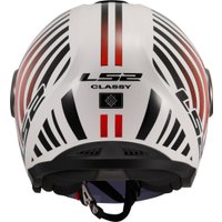 Мотошлем LS2 OF620 Classy Cool (M, белый/красный)