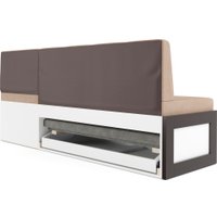 Угловой диван Мебель-АРС Нотис 211х82х135.5 см M11-28-14 (кордрой бежевый)