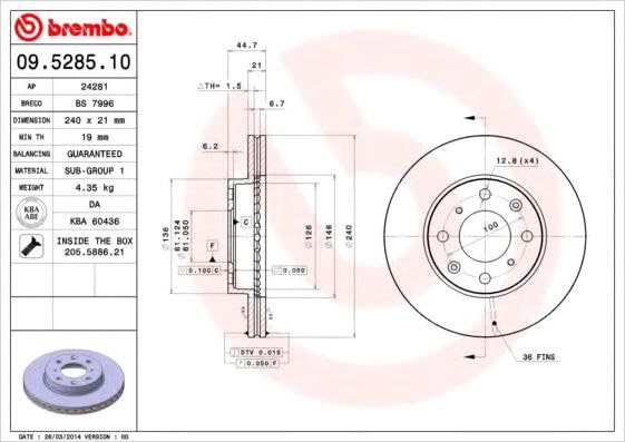 

Brembo 09528510