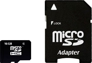 

Карта памяти SmartBuy microSDHC (Class 4) 16 Гб + SD адаптер (SB16GBSDCL4-01)