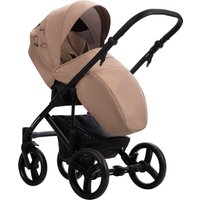 Универсальная коляска BEBETTO Magnum Light SE 2в1 (06, темно-бежевый/черная рама)