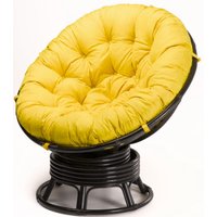 Кресло Calamus Rotan Papasan 23/01B (коричневый/желтый)