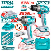  Total TCKLI20272 (шуруповерт, винтоверт, 2 АКБ, кейс)