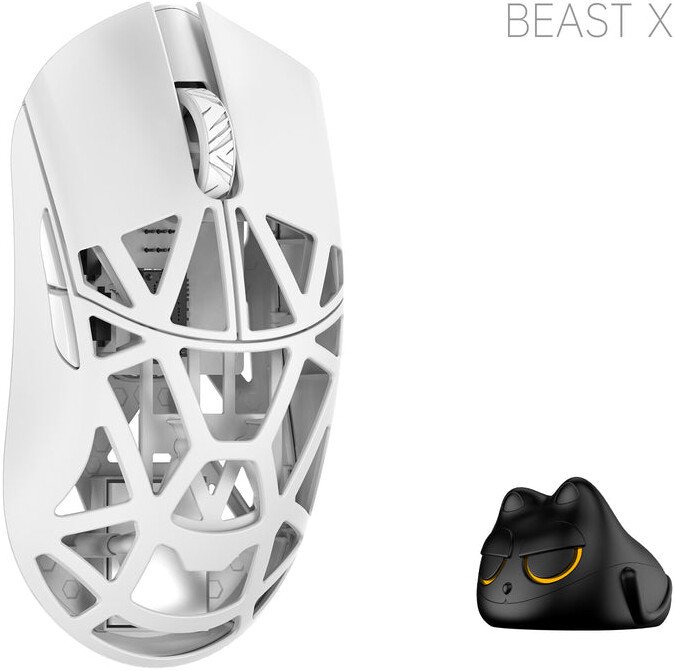 Игровая мышь WLMouse Beast X Pro Omron Solid Sides (белый)