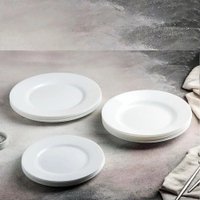 Набор тарелок Luminarc Plumi V5586 (18шт, белый)