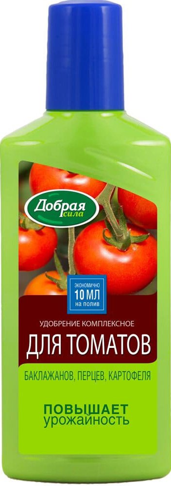 

Удобрение Добрая сила Для томатов, баклажанов, сладкого перца (1 л)