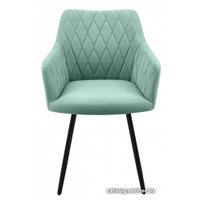 Стул Гальваник Диаманте Лофт (эмаль черный муар/Catania Aquamarine)