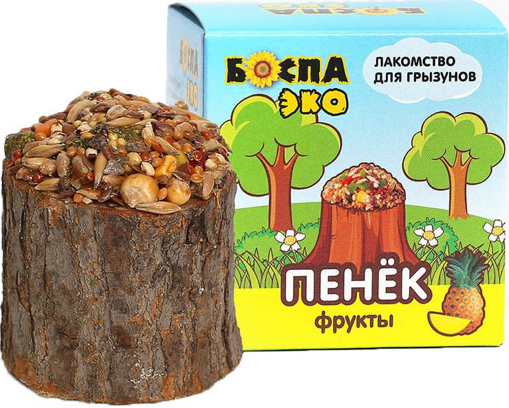 

Лакомство для грызунов Боспа Эко Пенек с фруктами