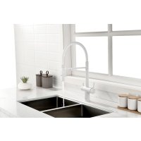 Смеситель Paulmark Gravity Gr213888-WH (белый/белый матовый) в Мозыре