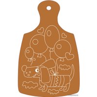 Набор для рисования Десятое королевство Роспись по дереву. Такса. Разделочная доска 04432