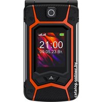 Кнопочный телефон Maxvi E10 (оранжевый)