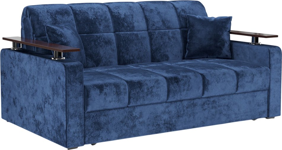 

Диван Мебель-АРС Аккордеон Бакли ППУ 180x200 (велюр синий Plush OWV-21)