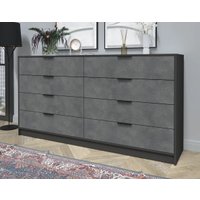 Комод Интерлиния Концепт КТ-К197 (бетон портленд/антрацит)