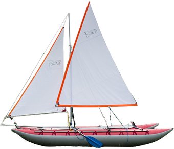 Вольный ветер Валдай-4 с парусным вооружением (оранжевый)