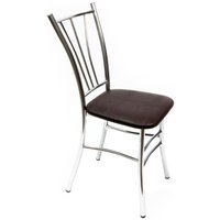 Стул ВВР Трилогия (шоколад крокодил/хром, экокожа)