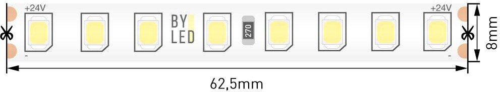 

Светодиодная лента Byled BLS2835-128-24-11.5-WW-PRO-66