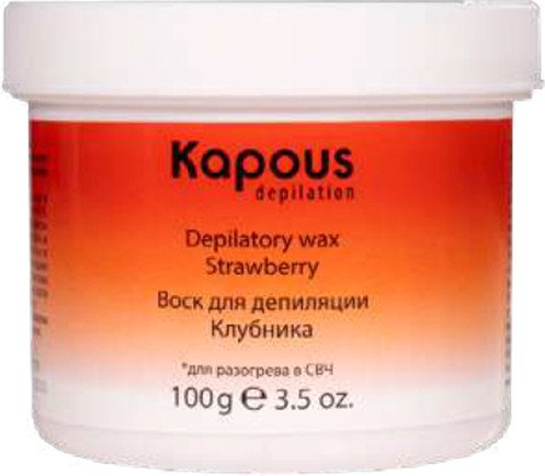 

Воск Kapous Depilation Клубника для разогрева в СВЧ-печи (100г)