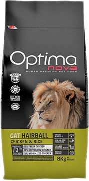 

Сухой корм для кошек Optimanova Cat Hairball Chicken & Rice для выведения шерсти с курицей и рисом 2 кг