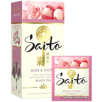 Черный чай Saito Rose & Lychee 25 шт