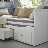 Кровать-тахта Ikea Хемнэс 200x160 (белый) 603.542.20