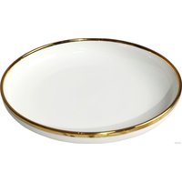 Блюдо AksHome Moonshine 23 (белый/золото)