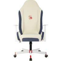 Игровое (геймерское) кресло A4Tech Bloody GC-830 (белый/синий)