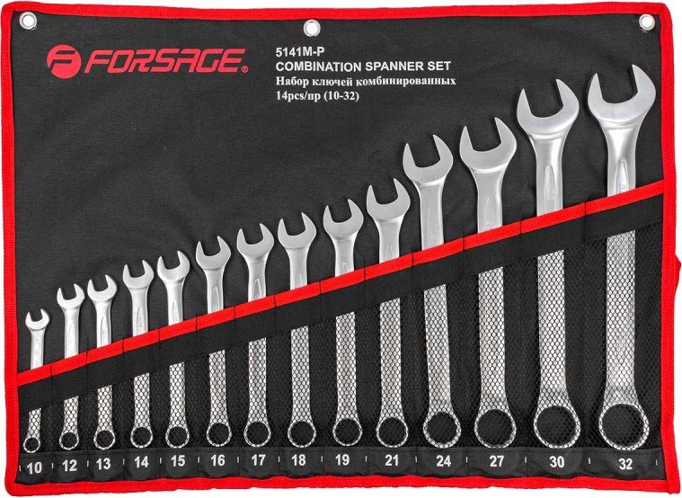 

Набор ключей FORSAGE F-5141P (14 предметов)