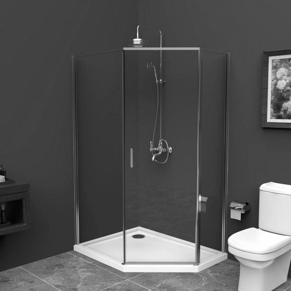 

Душевой уголок BelBagno UNO-195-PH-1-100/80-C-Cr