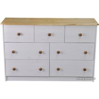 Комод Диприз Ром 7 ящиков Д 20032.1 (белый воск/антик)