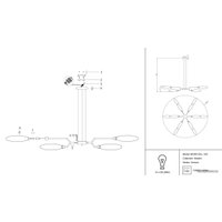 Подвесная люстра Maytoni Ventura MOD012CL-12G