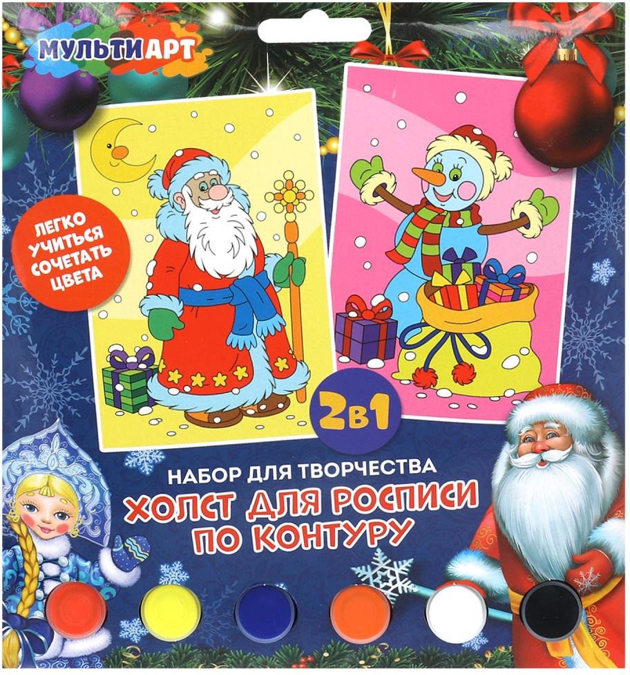

Набор для рисования MultiArt Холст для росписи Новый год CANV2PCS-NY-MA1