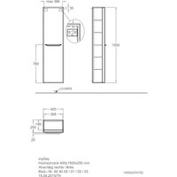 Keramag MyDay шкаф-пенал белый глянец [824000000]
