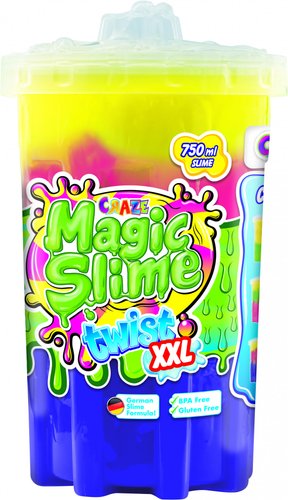 Слайм Craze Magic Slime Разноцветный XXL Кручу-верчу 34934.F (желтый/розовый/фиолетовый)