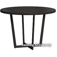 Кухонный стол LoftyHome Тасос Раунд 1627737 (мрамор пуно с белым основанием)