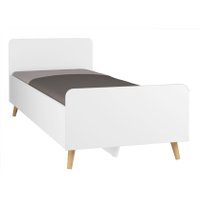 Кровать Премиум Рико 85x204.2x74.5 (белый/дуб сонома)