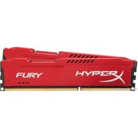 Оперативная память HyperX Fury Red 2x4GB KIT DDR3 PC3-14900 HX318C10FRK2/8