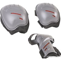 Комплект защиты Hudora Biomechanisches Protektorenset 83162 (M, серый/черный/красный)