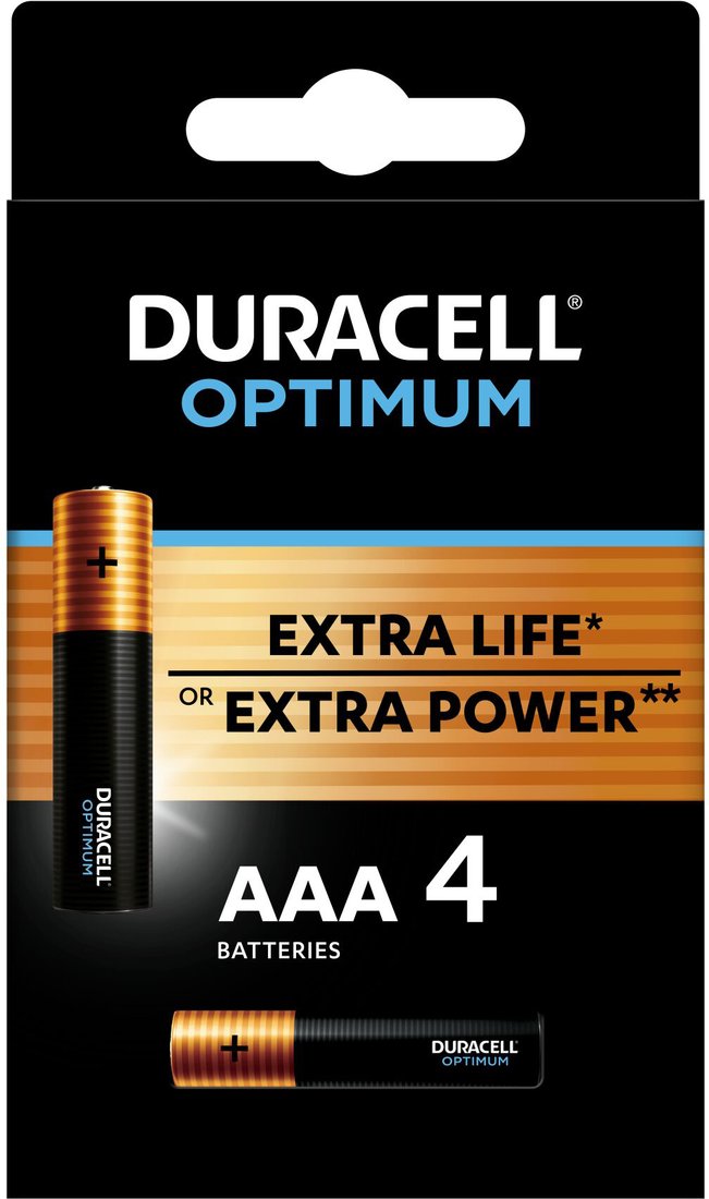 

Батарейка DURACELL Optimum LR03/MX2400 4BP 4шт