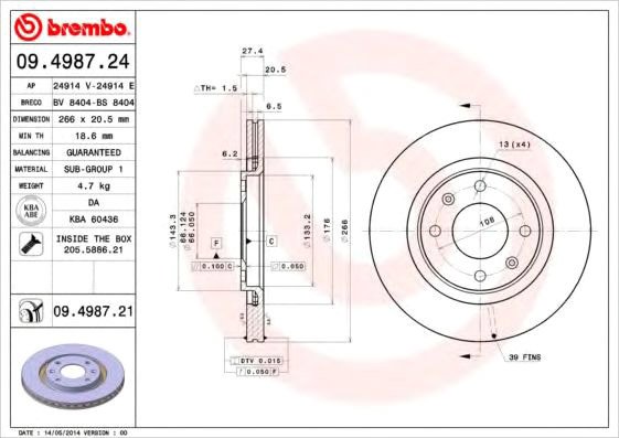 

Brembo 09498721