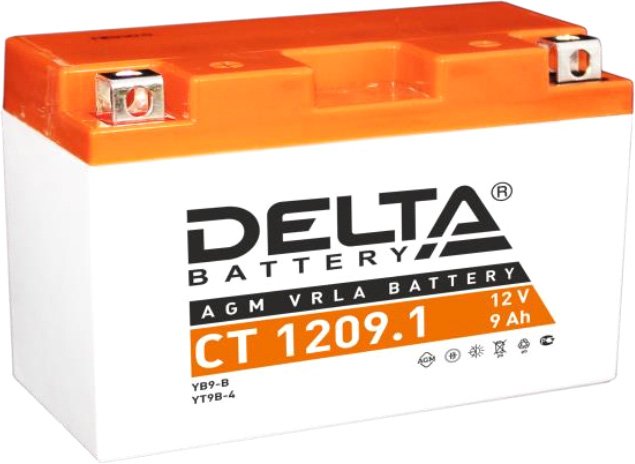 

Мотоциклетный аккумулятор Delta CT 1209.1 (9 А·ч)