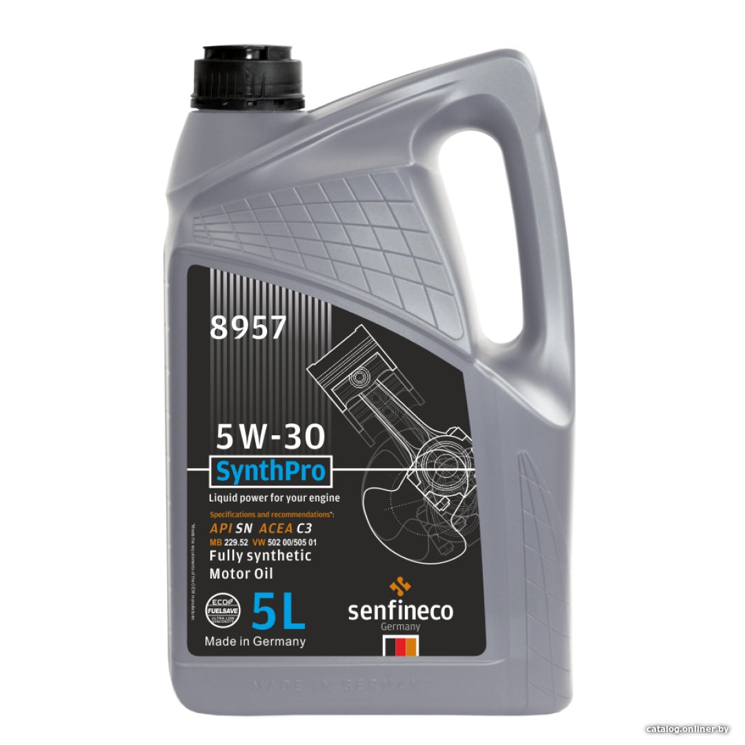 Моторное масло Senfineco SynthPro 5W-30 API SN ACEA C3, 5л