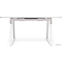 Кухонный стол Sheffilton SHT-T40/130-160 (белый глянцевый/белый)