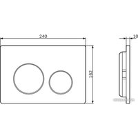 Панель смыва AM.PM I090151 (хром глянцевый)