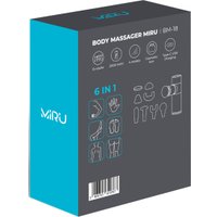 Перкуссионный массажер Miru BM-18 (8 насадок, серый) в Бресте