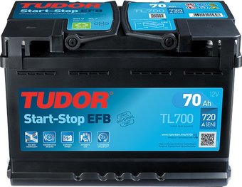 Автомобильный аккумулятор Tudor Start-Stop EFB TL700 (70 А·ч)