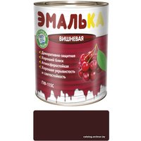 Краска Эмалька ПФ-115 С 0.9 л (вишневый)
