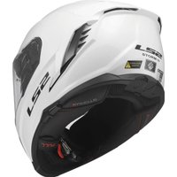 Мотошлем LS2 FF818 Storm III Solid (2XS, белый глянец)